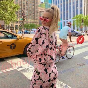 ZARA Floral Print Bomber Jacket